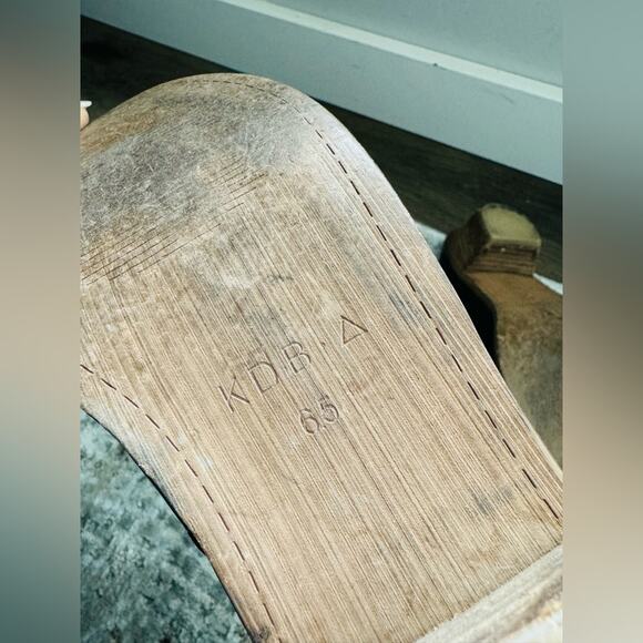 Kelsi Dagger Brooklyn Kellum Ankle Boot Black Leather Western Mule Slide 6.5 - Picture 9 of 9